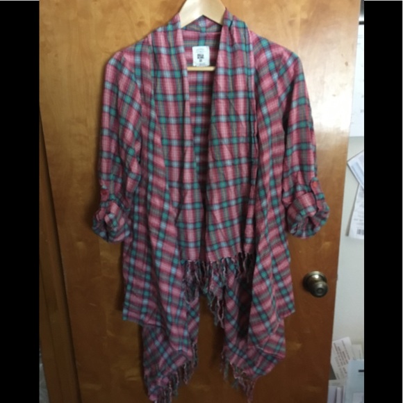 Buckle Sweaters - Buckle-Billabong Plaid Overpeice